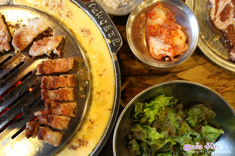 Baek Jeong เนื้อย่างร้านดัง ของ พิธีกรดัง "คังโฮดง" ย่านเมียงดง