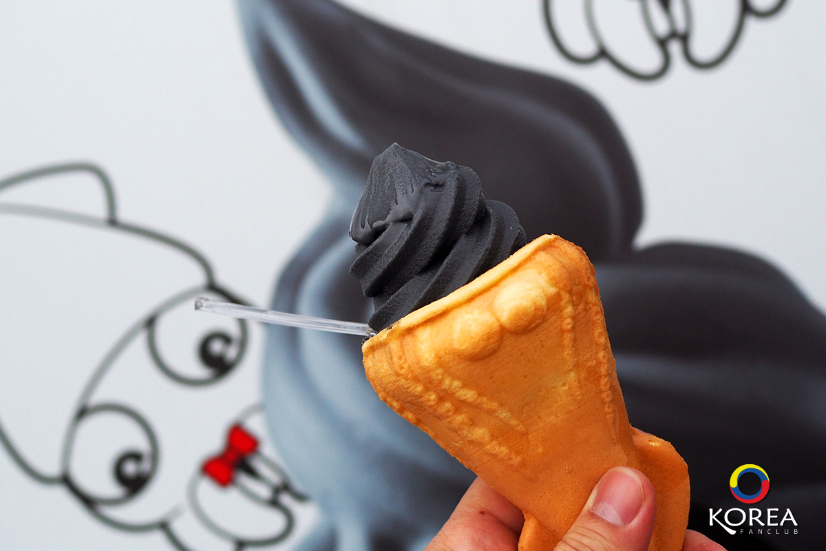 Squid Ink soft Ice Cream