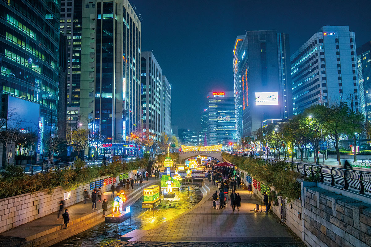 คลองชองกเยชอน : Cheonggyecheon Stream