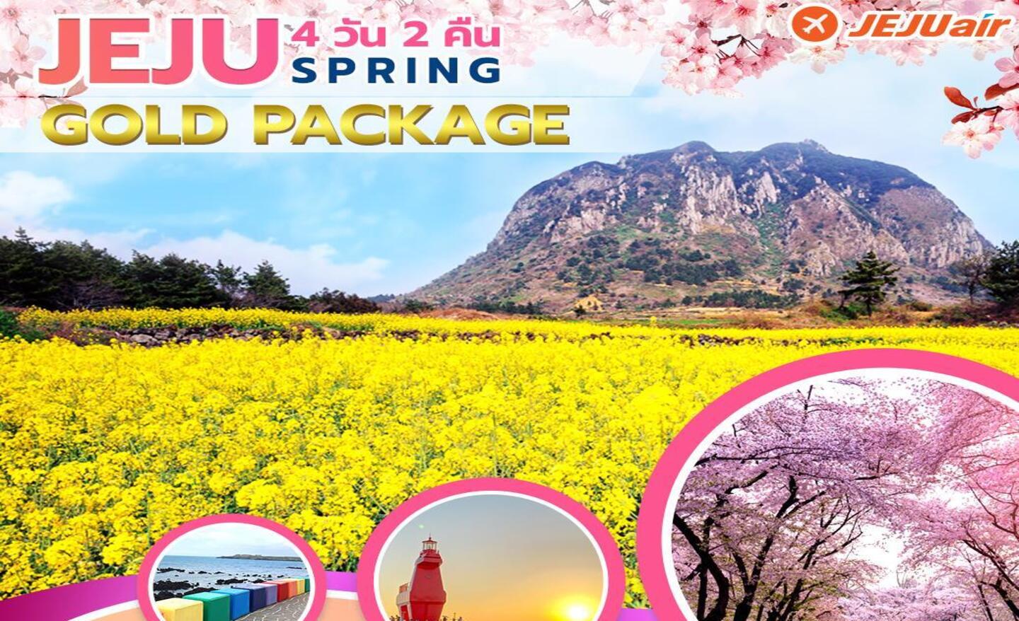 ทัวร์เกาหลี Jeju Gold Package Spring (มี.ค.-เม.ย. 66)