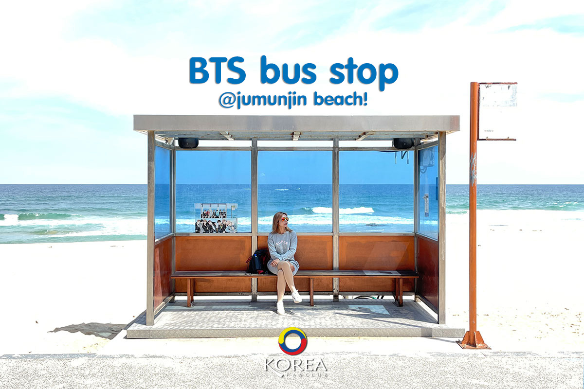 BTS Bus Stop in Jumunjin, Gangneung