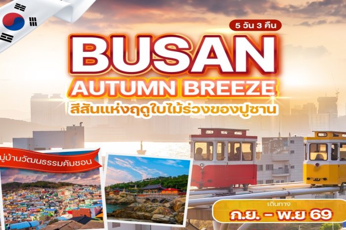 ทัวร์เกาหลี Busan Autumn Breeze 5D3N (ต.ค.69-มี.ค.70)