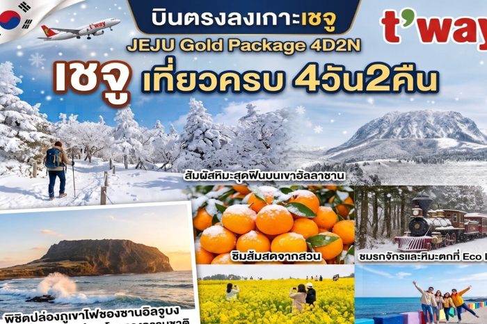ทัวร์เกาหลี Jeju Gold Package Winter 4D2N (ม.ค-ก.พ.70)