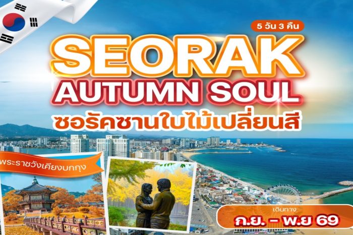 ทัวร์เกาหลี Seorak Autumn Soul 5D3N (ก.ย.-พ.ย.69)